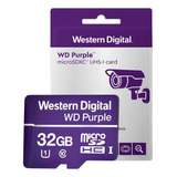 Cartão De Memória 32gb Micro Sd Wd Purple Intelbras P/câmera