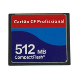 Cartão De Memória Compact Flash 512mb Cf