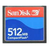 Cartão De Memória Compact Flash Sandisk 512mb Cf