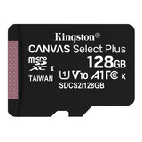 Cartão De Memória Kingston Canvas Sdcs2 128gb Canvas Select Com Adaptador Sd 128gb