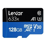 Cartão De Memória Lexar Lsdmi128bb-633a High-performance 633x Com Adaptador Sd 128gb