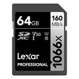 Cartão De Memória Lexar Sd Xc 64gb 1066x Uhs i 160mb s