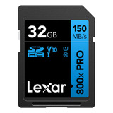 Cartão De Memória Lexar Sdhc Uhs i 32gb Blue 800x Pro C 10