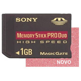 Cartão De Memória Memory Stick Pro Duo 1gb // Sony Dsc-h50