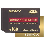 Cartão De Memória Memory Stick Pro Duo 1gb // Sony Dsc-h9 
