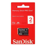 Cartão De Memória Memory Stick Pro Duo 2gb // Sony Dsc-h9