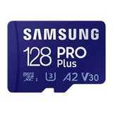 Cartão De Memória Micro Sd Samsung Pro Plus 128gb 4k + Adap