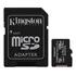 Cartão De Memória Microsd 128gb   Adaptador Canvas Kingston