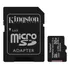 Cartão De Memória Microsd 32gb + Adaptador Canvas Kingston