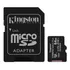 Cartão De Memória Microsd 64gb   Adaptador Canvas Kingston