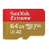 Cartão De Memória Microsdxc 64gb Extreme C/adaptador Sandisk