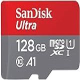 Cartão De Memória Sandisk 128gb Ultra Microsdxc Uhs-i Com Adaptador – 120mb/s, C10, U1, Full Hd, A1, Cartão Micro Sd – Sdsqua4-128g-gn6ma