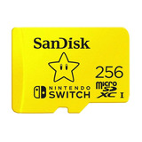 Cartão De Memória Sandisk Micro Sd 256gb Nintendo Switch