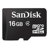 Cartão De Memória Sandisk Sdsdqm 016g b35a Com Adaptador Sd 16gb