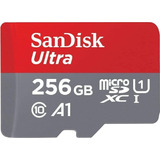 Cartão De Memória Sandisk Sdsqua4-256g-gn6ma Ultra Com Adaptador Sd 256gb