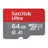 Cartão De Memória Sandisk Sdsquar-064g-gn6ma Ultra Com Adaptador Sd 64gb