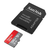 Cartão De Memória Sandisk Sdsquar-128g-gn6ma Ultra Com Adaptador Sd 128gb