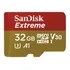 Cartão De Memória Sandisk Sdsqxaf-032g-gn6ma Extreme Com Adaptador Sd 32gb