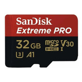 Cartão De Memória Sandisk Sdsqxcg 032g gn6ma Extreme Pro Com Adaptador Sd 32gb