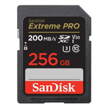 Cartão De Memória Sandisk Sdxc Extreme Pro 256gb 200mb s
