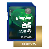 Cartão De Memória Sd Sdhc 4gb / Sony Dsc-w730