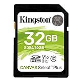 Cartão De Memória Sd/sds2 Kingston Canvas Select Plus 32gb Classe 10 Full-hd E 4k Uhd Velocidade 100mb/s