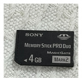 Cartão De Memória Sony Memory Stick Pro Duo 4gb Usado