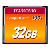 Cartão De Memória Transcend Compactflash 133x 32gb Ts32gcf13