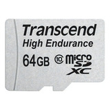 Cartão De Memória Transcend Ts64gusdxc10v High Endurance Com Adaptador Sd 64gb