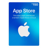 Cartão Gift Card App Store R$ 150 Reais Apple Itunes Brasil