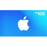 Cartão Gift Card App Store R 100 Reais Itunes Apple Brasil