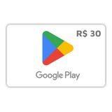 Cartão Google Play Brasil 30 Reais Gift Card Digital