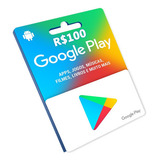 Cartão Google Play R  100 00