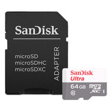 Cartão Memória Micro Sd 64gb Sandisk Para Câmeras Cftv Ip