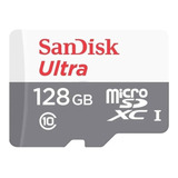 Cartão Memória Micro Sd Sandisk 128gb Classe 10 Ultra 100mb 