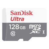 Cartão Memória Micro Sd Sandisk 128gb Classe 10 Ultra + Nf