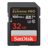 Cartão Memória Sandisk 32gb Extreme Pro 100mbs Uhs-i C10