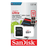 Cartão Memoria Sandisk 32gb Micro Sd Ultra 100mb/s Original