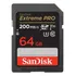 Cartao Memória Sandisk Extreme Pro Sd 64gb 200mb/s Original