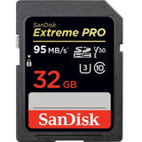 Cartão Memória Sandisk Lacrado Sdhc 32gb Extreme Pro 95mb 