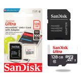 Cartão Memória Sandisk Ultra 128gb 100mb s Classe 10 Microsd