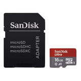 Cartão Memória Sandisk Ultra 16gb Micro Sd Hc Uhs-i 98mb/s