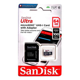Cartão Memória Sandisk Ultra 64gb 100mb s Classe 10 Microsd