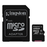 Cartão Microsd Kingston 128gb Canvas Select C/ Adaptador Sd
