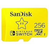 Cartão Microsdxc Sandisk Sdsqxat-256g-gnczn, Licenciado Para Nintendo-switch, 256 Gb