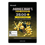 Cartão Minecraft  Minecoins 3 500 Coins Envio Imediato
