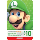 Cartão Nintendo Eshop Canada 10 Dólares - Eshop Canadense
