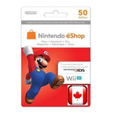 Cartao Nintendo Eshop Canada