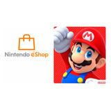Cartão Nintendo Switch 3ds Wii U Eshop Card Usa  20 Dólares