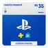 Cartao Playstation Psn Gift Card Br R$ 35 Reais